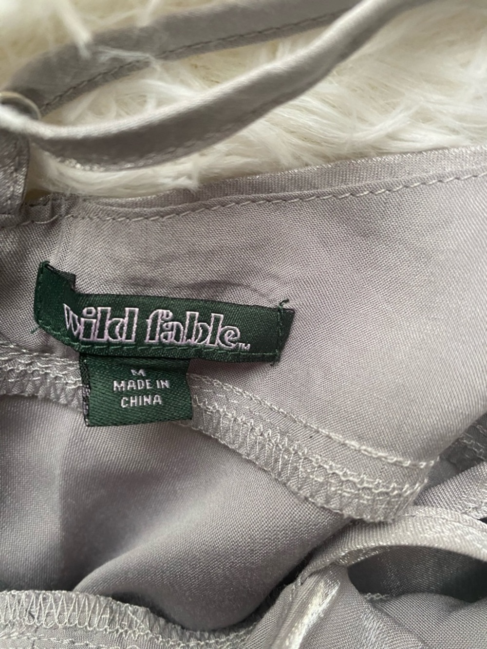 wild fable Silver Satin Slip Dress - Picture 4 of 5
